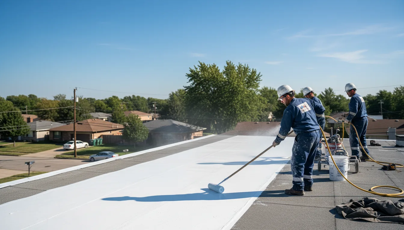 Commercial roof coating in Searsboro, IA near me